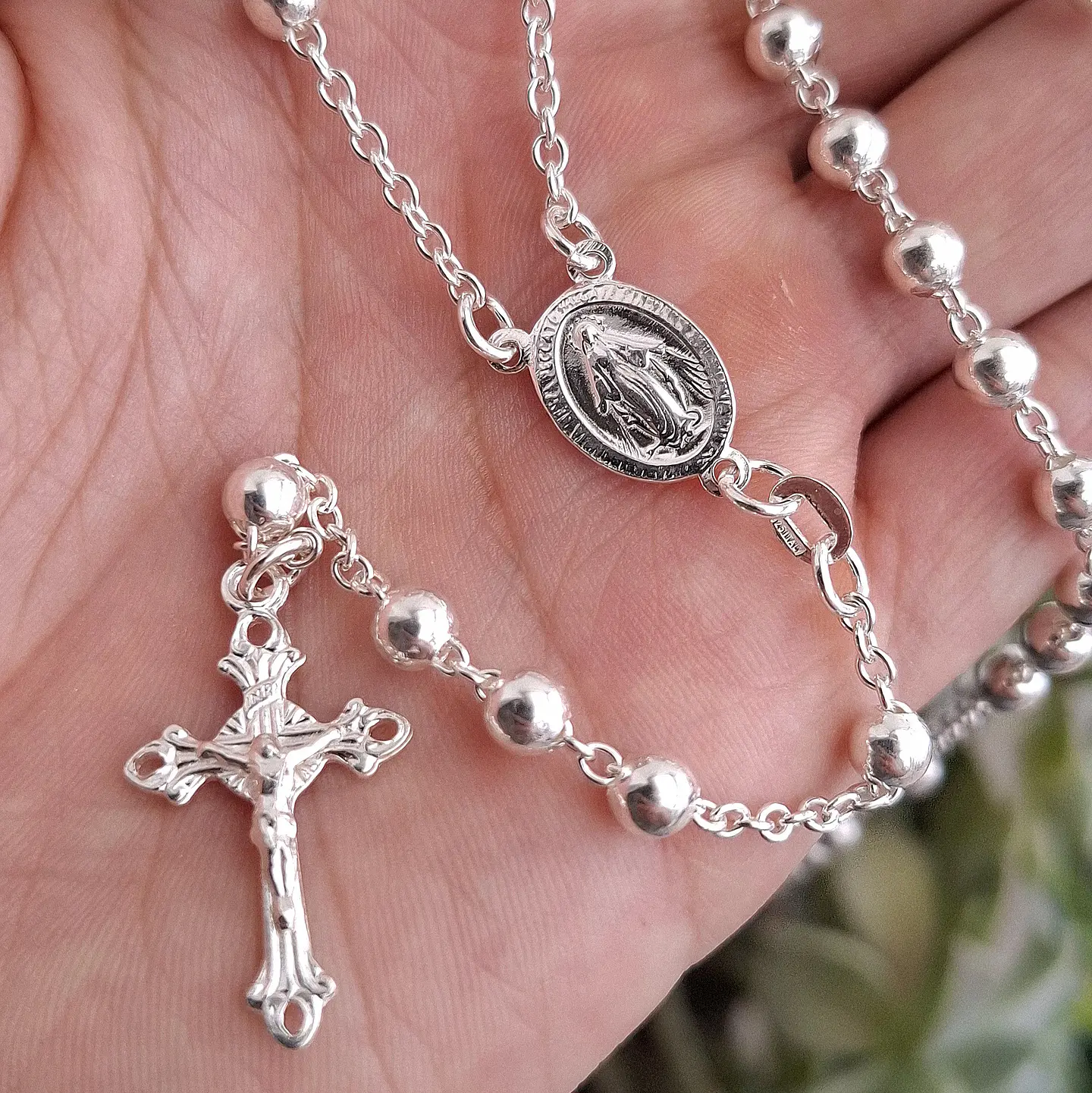 Rosario Virgen Milagrosa Grueso de 60cm 2