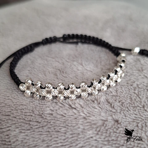 Pulsera Tres Carriles Delgada