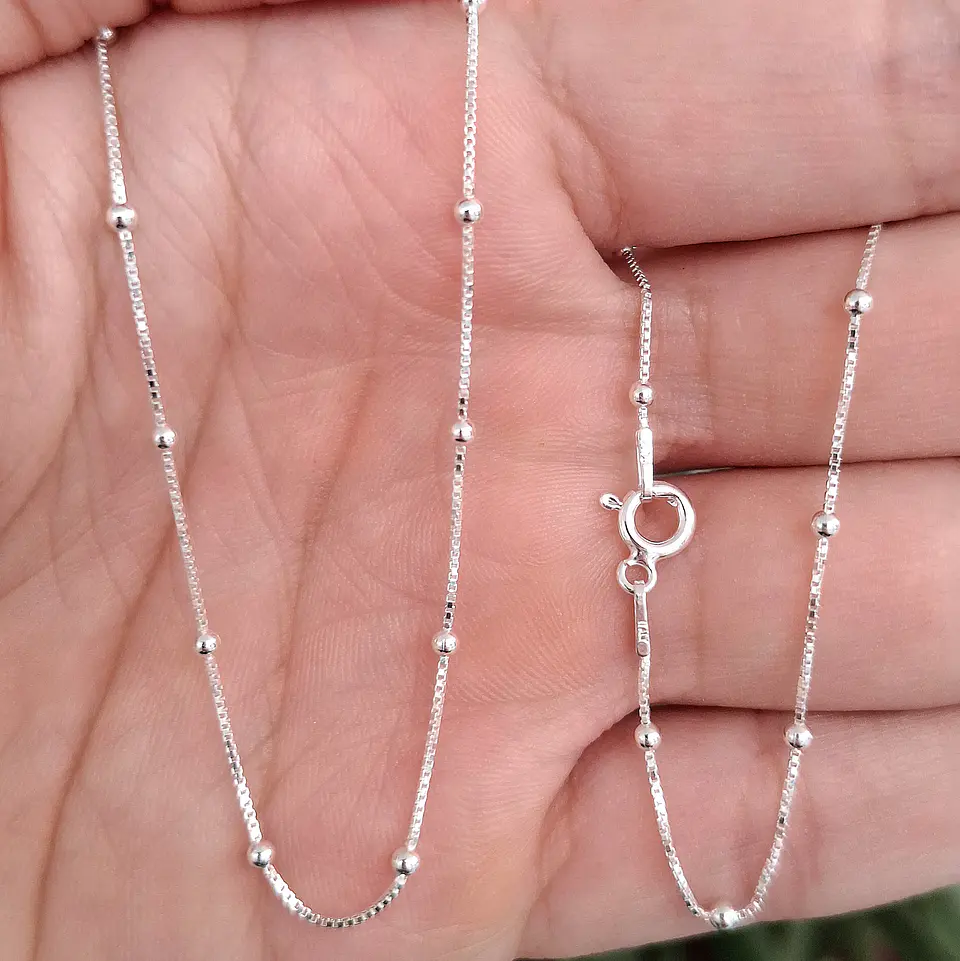 Cadena Veneciana con Balines de 45cm 2