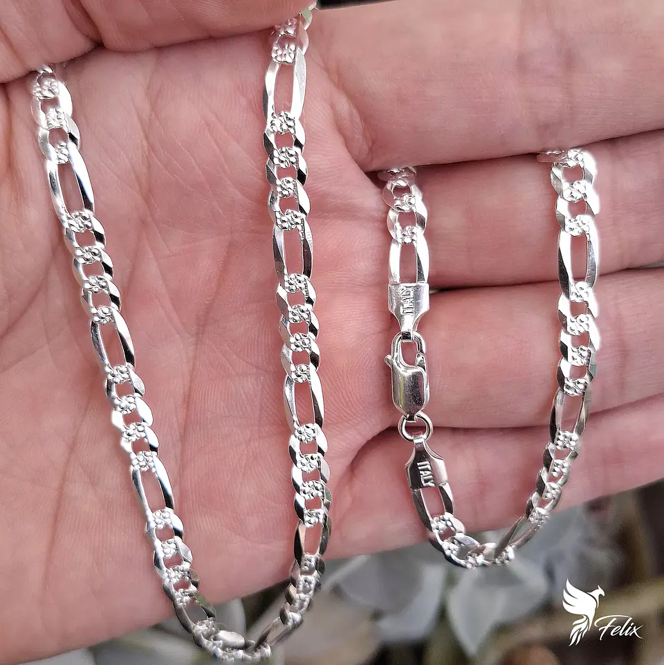 Cadena Cartier Diamantada Ancha de 60cm 1