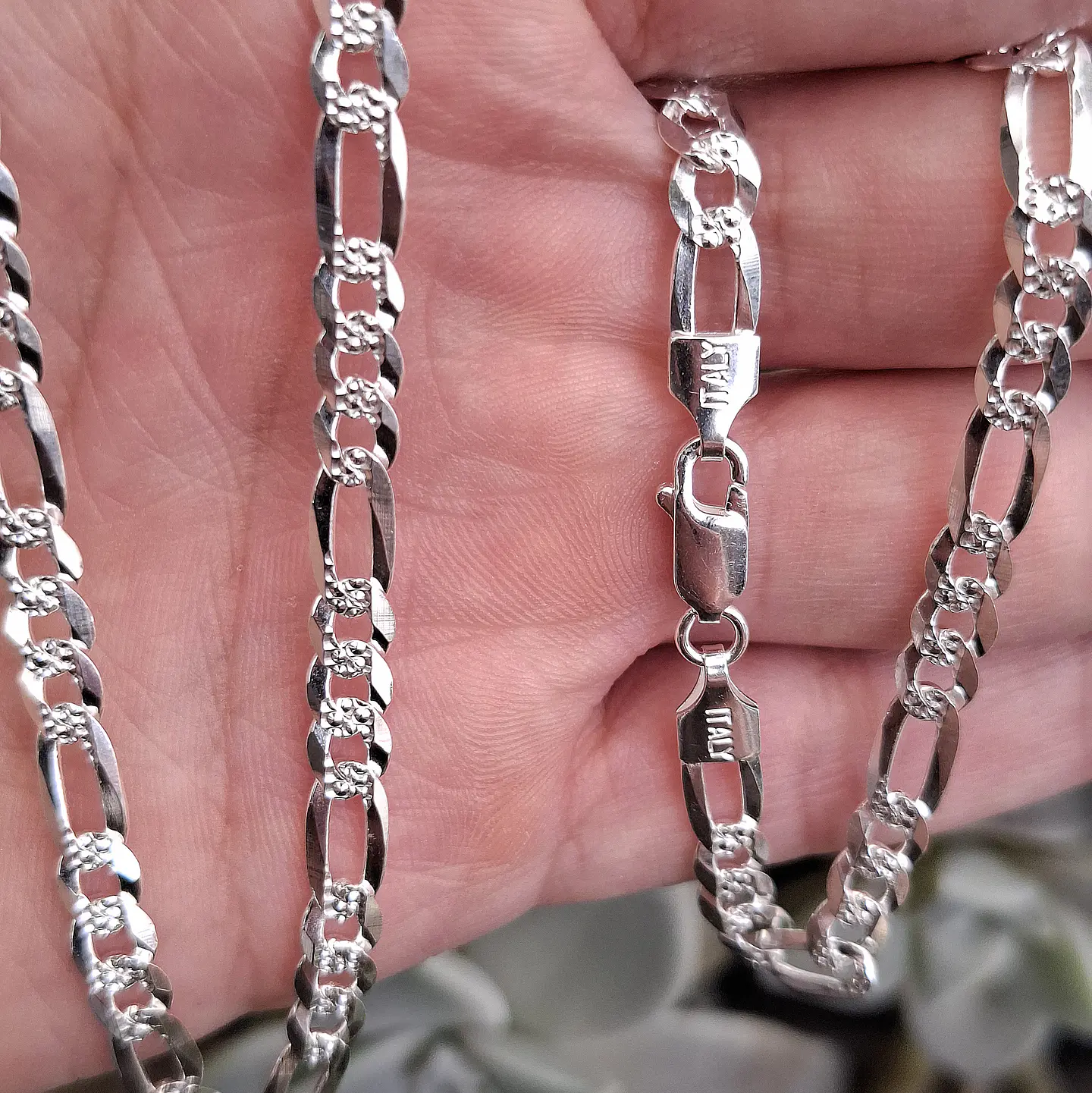 Cadena Cartier Diamantada Ancha de 60cm 2