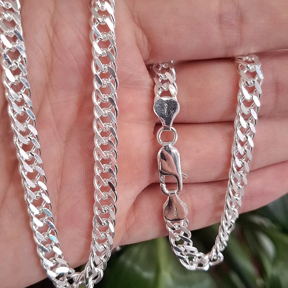 Cadena Doble Eslabón Maciza de 60cm 2