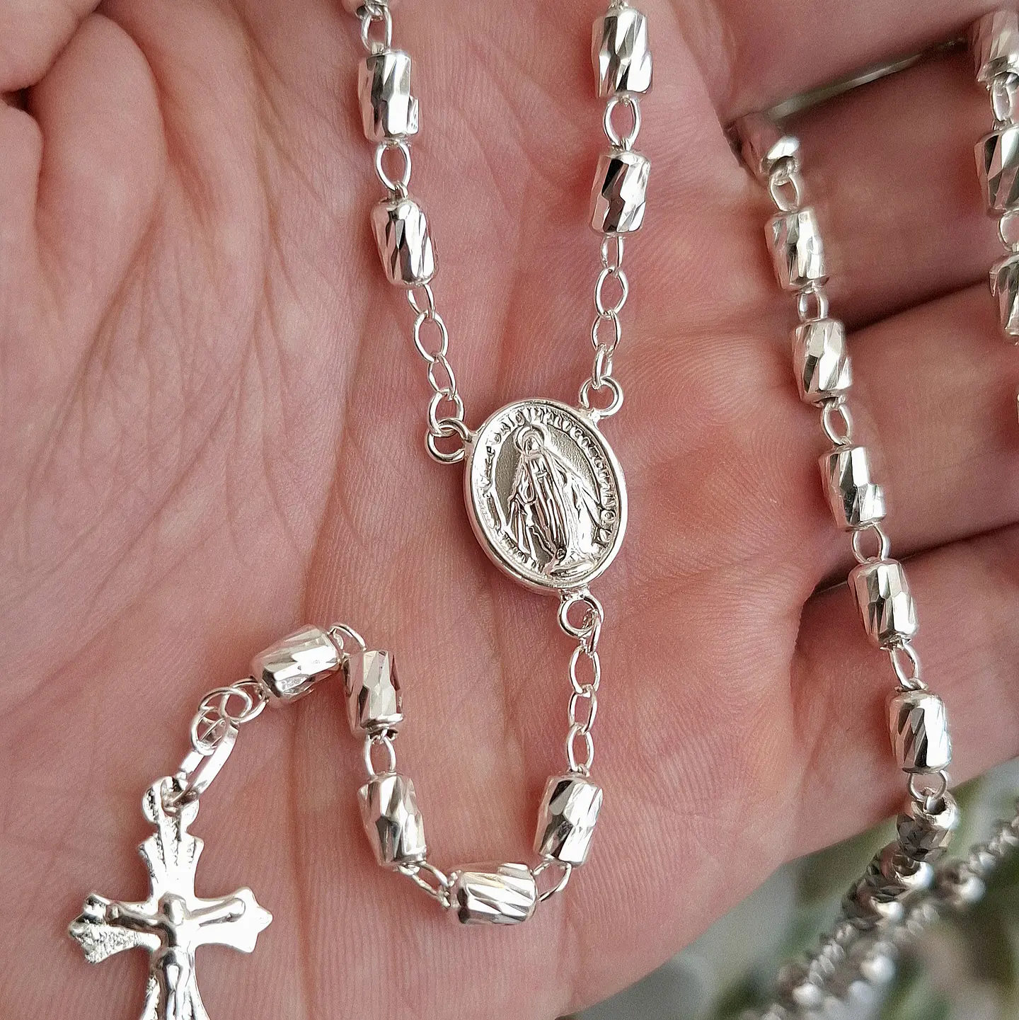 Rosario Virgen Milagrosa de 65cm 2