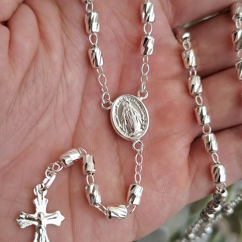Rosario Virgen Milagrosa de 65cm 2