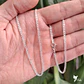 Cadena Cubana Diamantada Delgada de 60cm - thumbnail 1