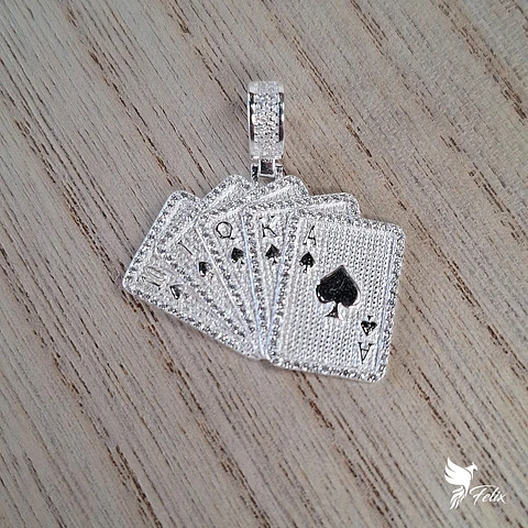 Dije Cartas de Poker de 23mm