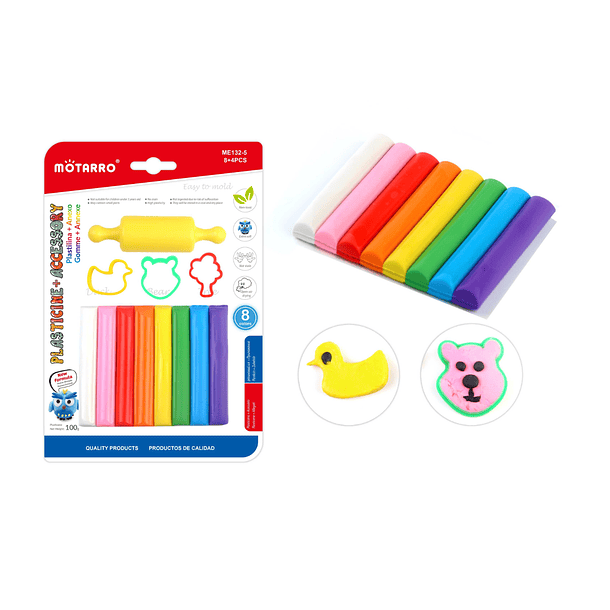 Plasticina 6 colores 90g 