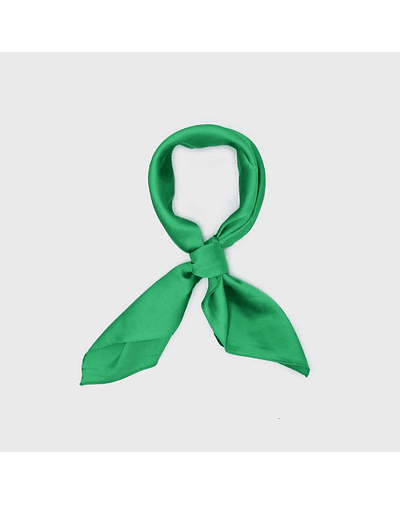 Pañuelo seda verde 70 x 70