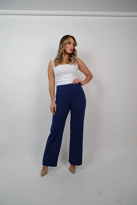 pantalón básico alfredo azul marino