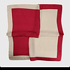 Pañuelo rojo con beige