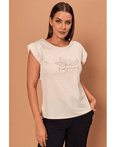 Polera Sofía beige 