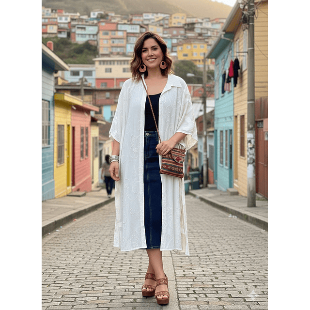 tapado bordado blanco