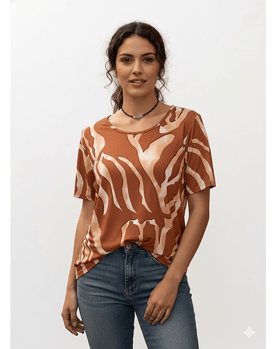 polera francisca caramelo