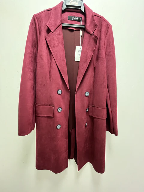 Tapado buttoni burdeo caloe