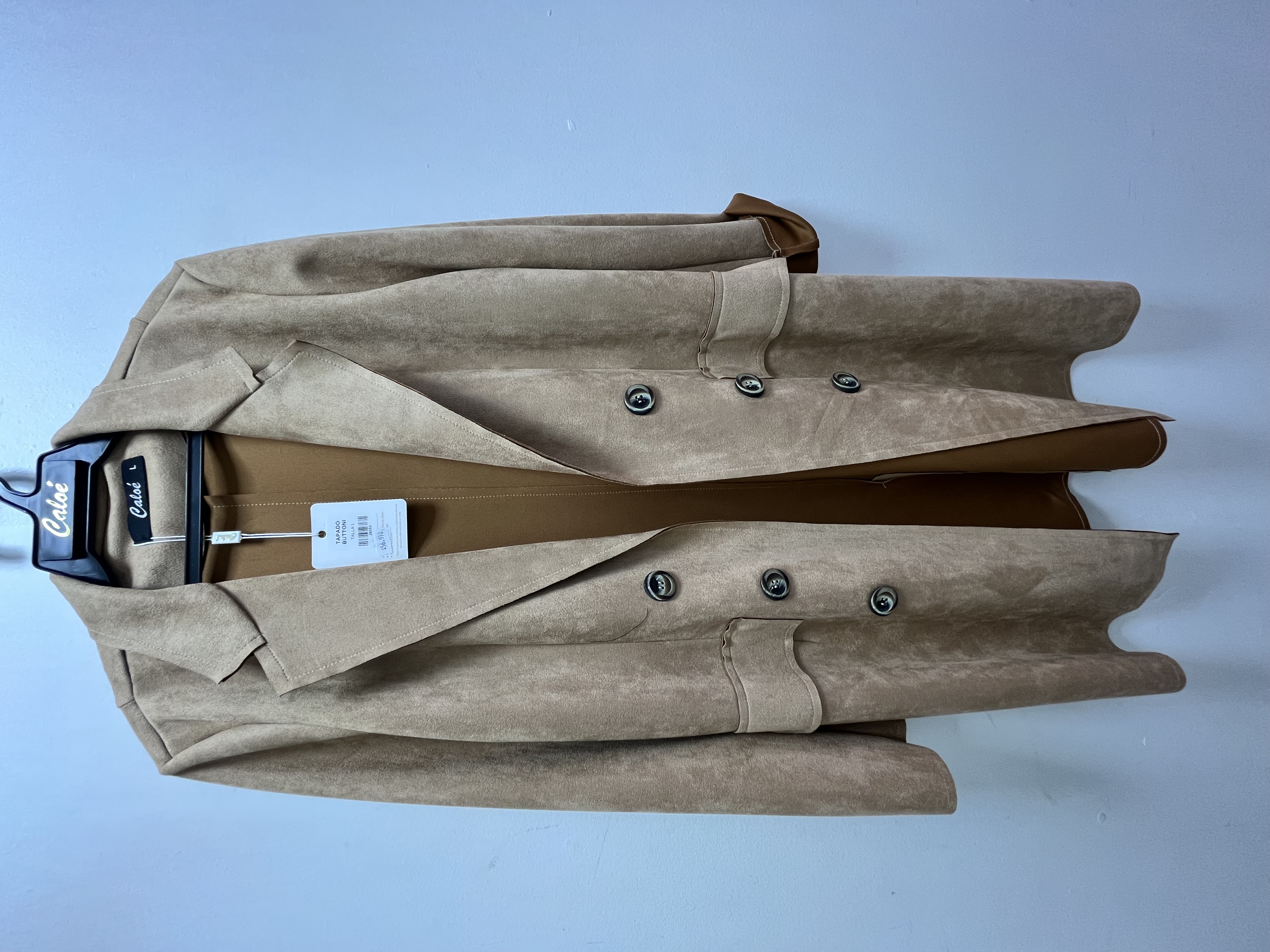 tapado buttoni beige caloe