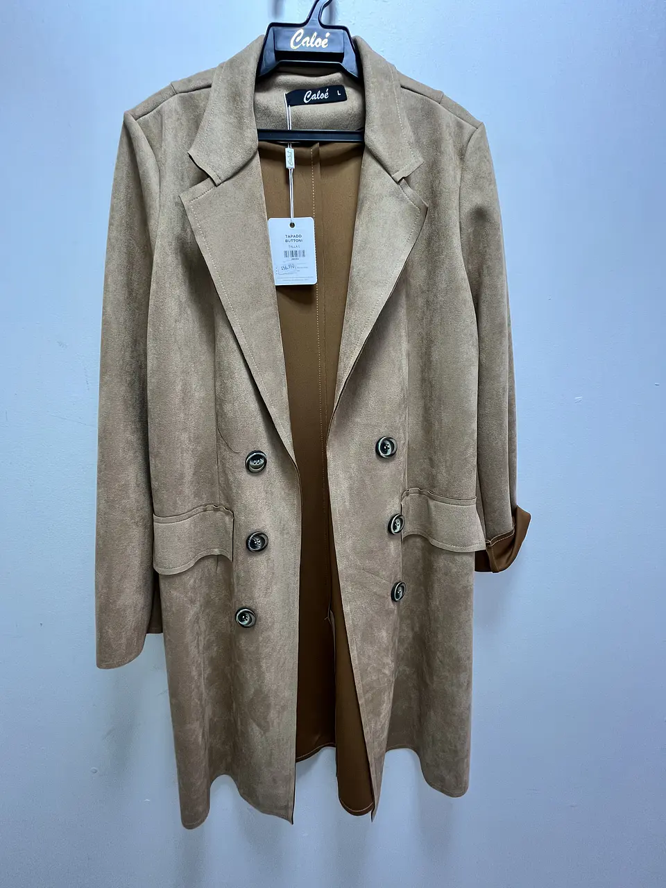 tapado buttoni beige caloe 1