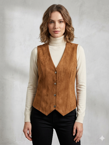 Chaqueta Gillette Gamuza Café Moro