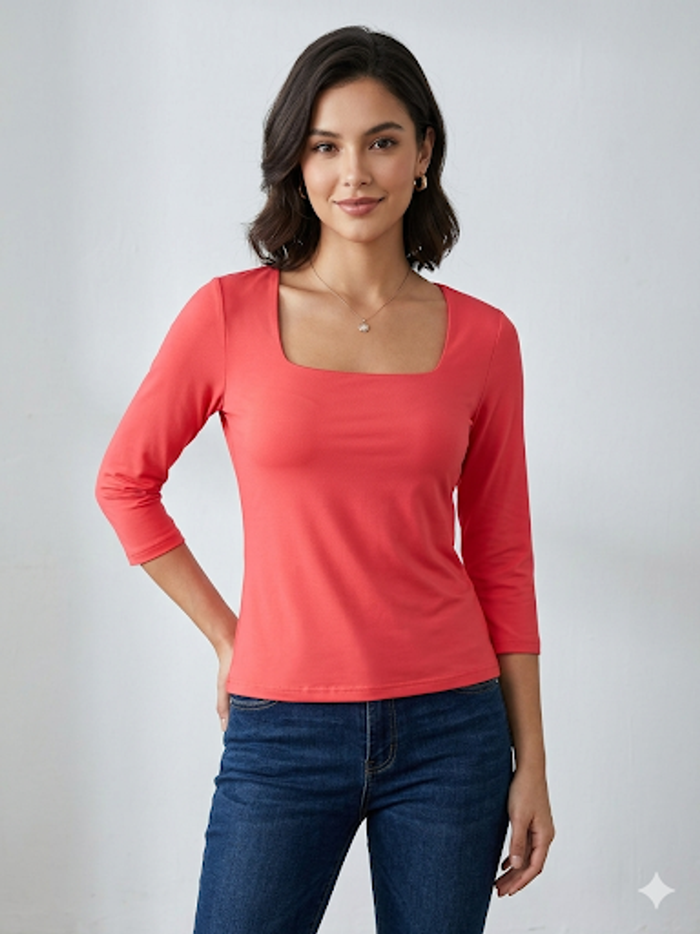 Polera básica manga 3/3 2