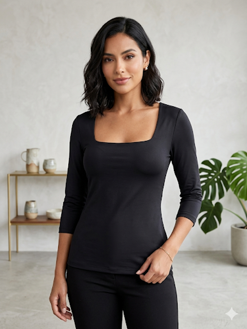 Polera básica manga 3/3 1