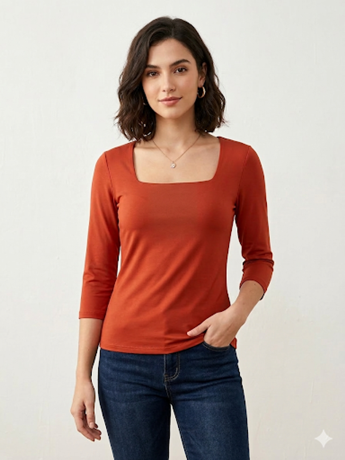 Polera básica manga 3/3 3