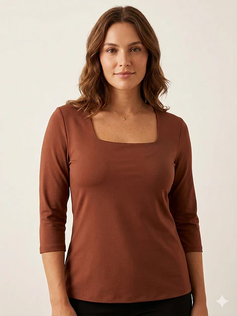 Polera básica manga 3/4