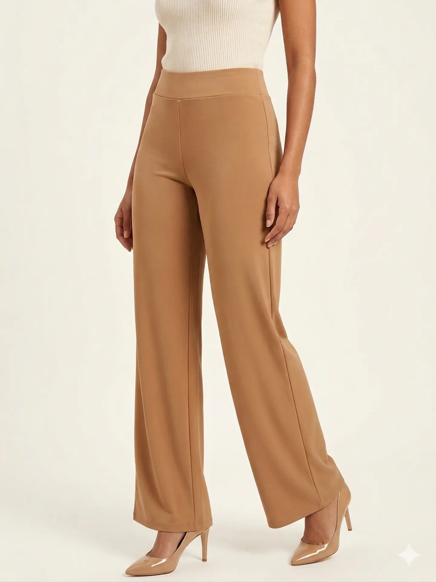 pantalon básico alfredo camel 1
