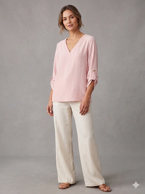 blusa argollas palo rosa 