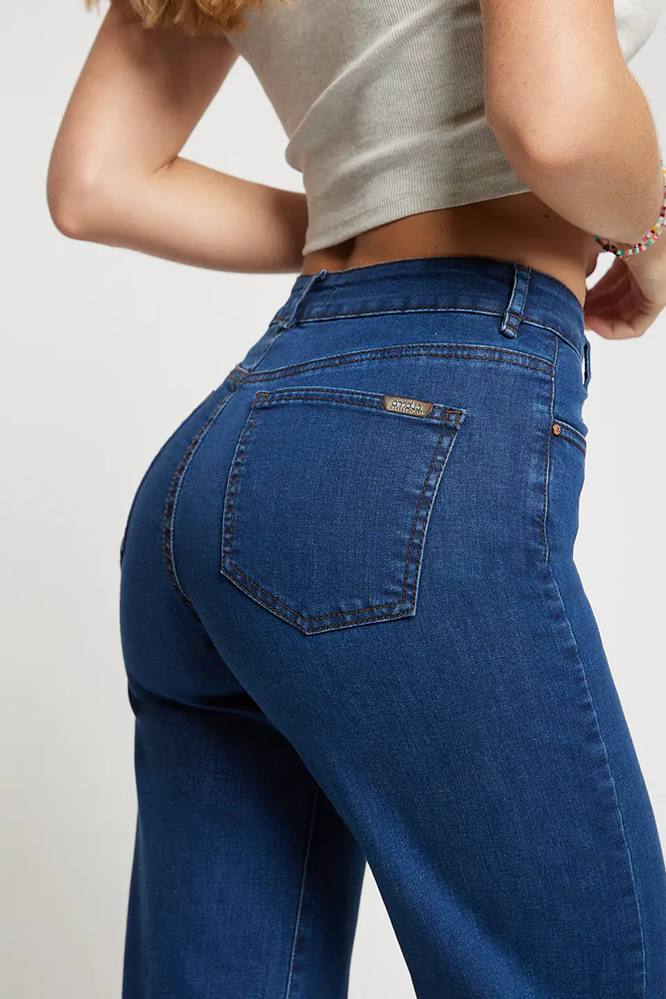 jeans wide leg dark 4567 3