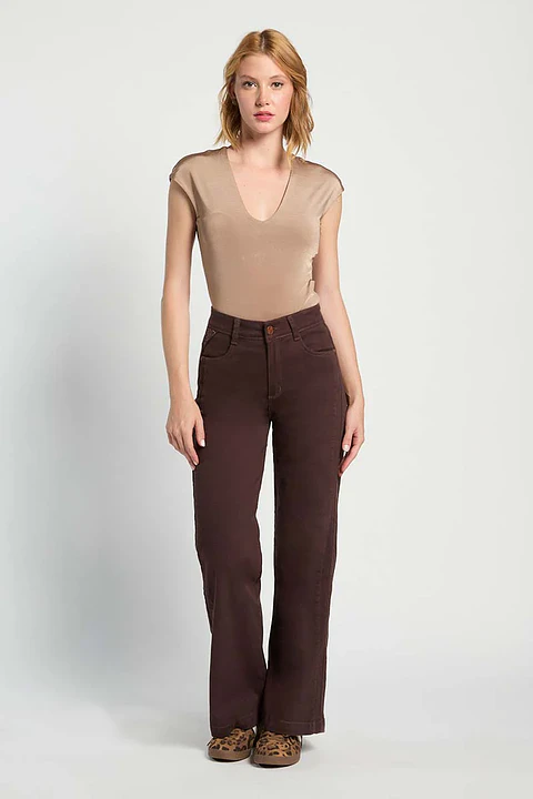 Jeans Mujer Wide Leg 5383