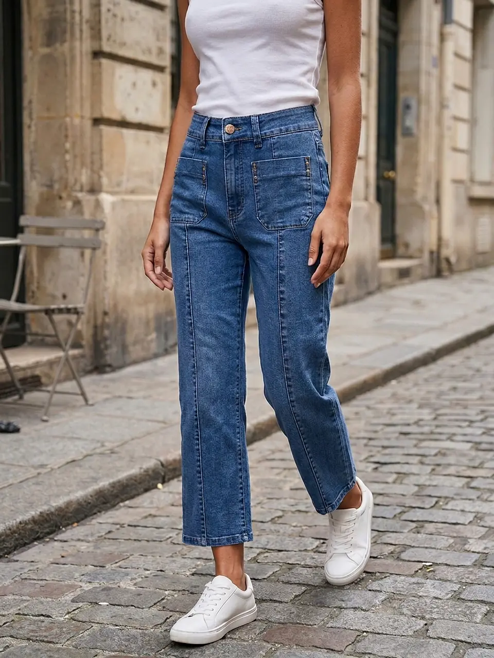jeans tiro alto recto crop acid wash 5443 1