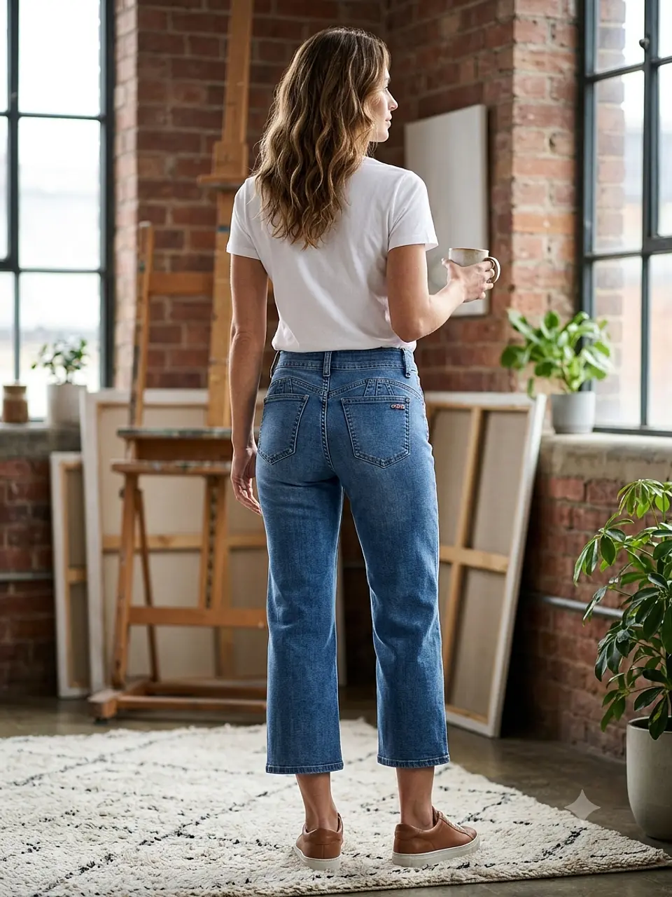 jeans tiro alto recto crop acid wash 5443 2