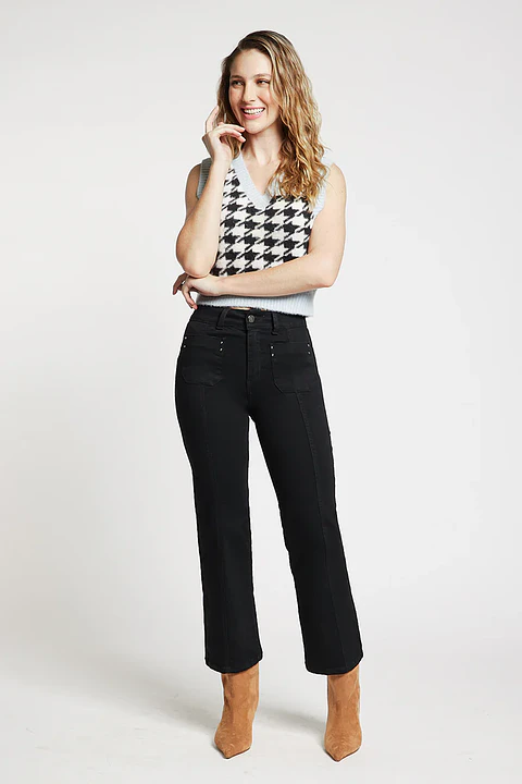 Jeans Mujer Tiro Alto Recto 5442
