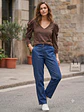blusa basica en cuello v  - Miniatura 2