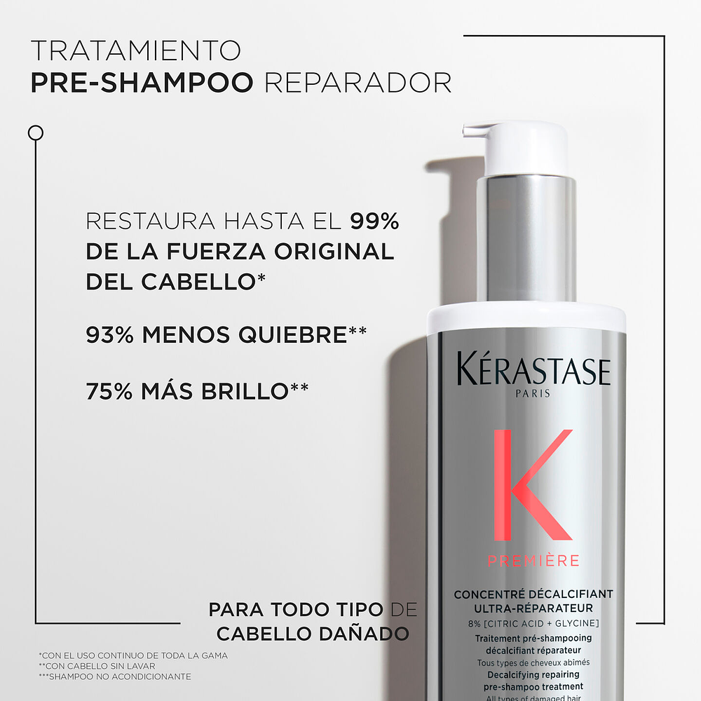 Premiere concentré delcacifiant ultra-reparateur 250ml