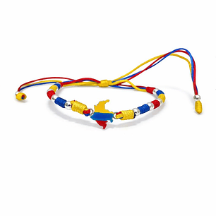 PULSERA COLOMBIA DE PLATA 