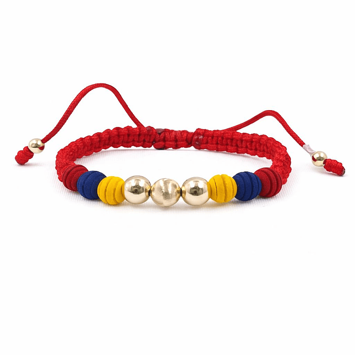 PULSERA TRICOLOR ORO LAMINADO 18K 1