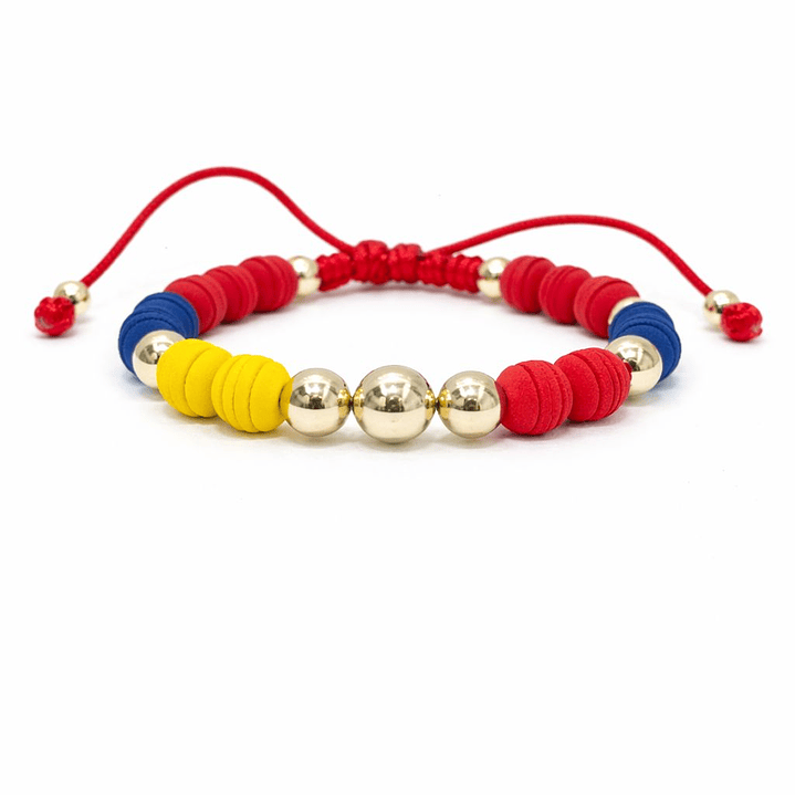 PULSERA COLOMBIA COLOR ORO LAMINADO 18K 1