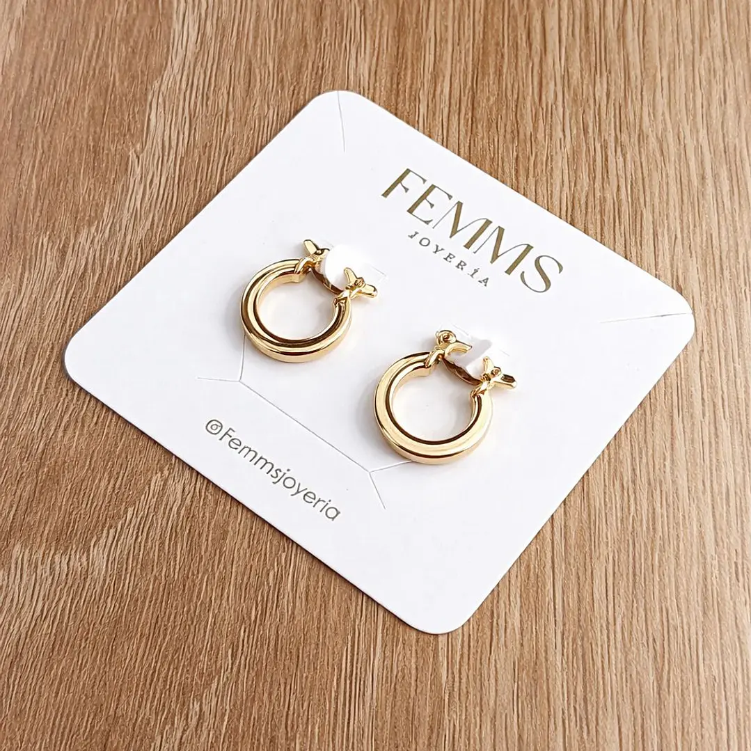 CANDONGAS CHUBBY ORO LAMINADO 18K 2