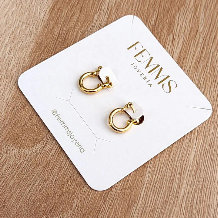 ARGOLLAS JANNA ORO LAMINADO 18K 2