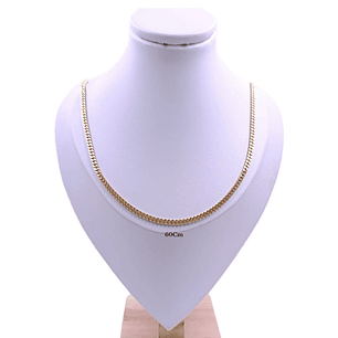 CADENA CUBANA GRUESA ORO LAMINADO 18K