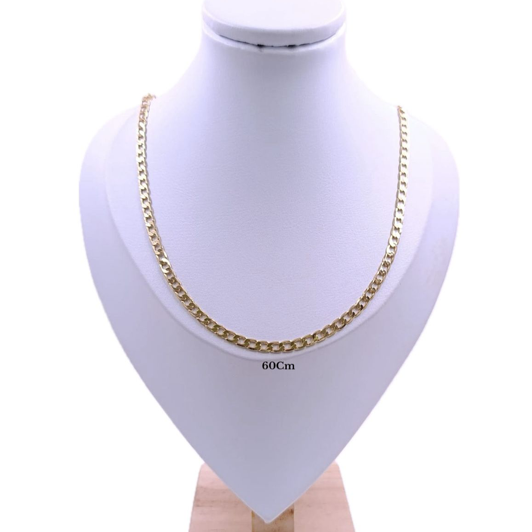 CADENA TEJIDO GRUMET ORO LAMINADO 18K 1