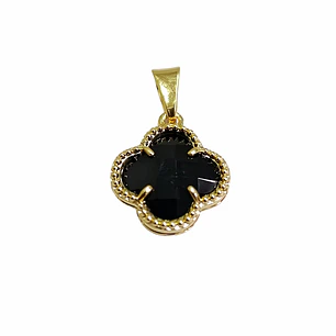 DIJE VAN CLEEF NEGRO ORO LAMINADO 18K