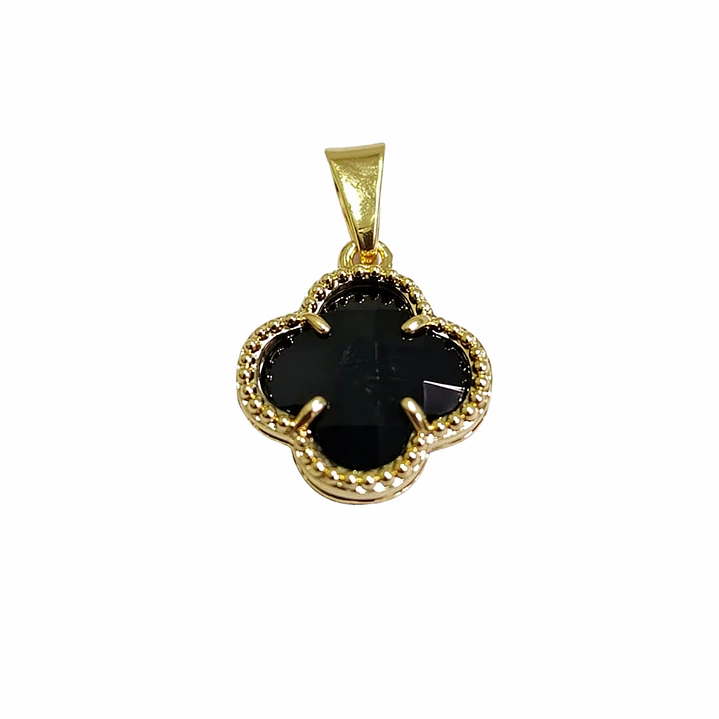 DIJE VAN CLEEF NEGRO ORO LAMINADO 18K 1