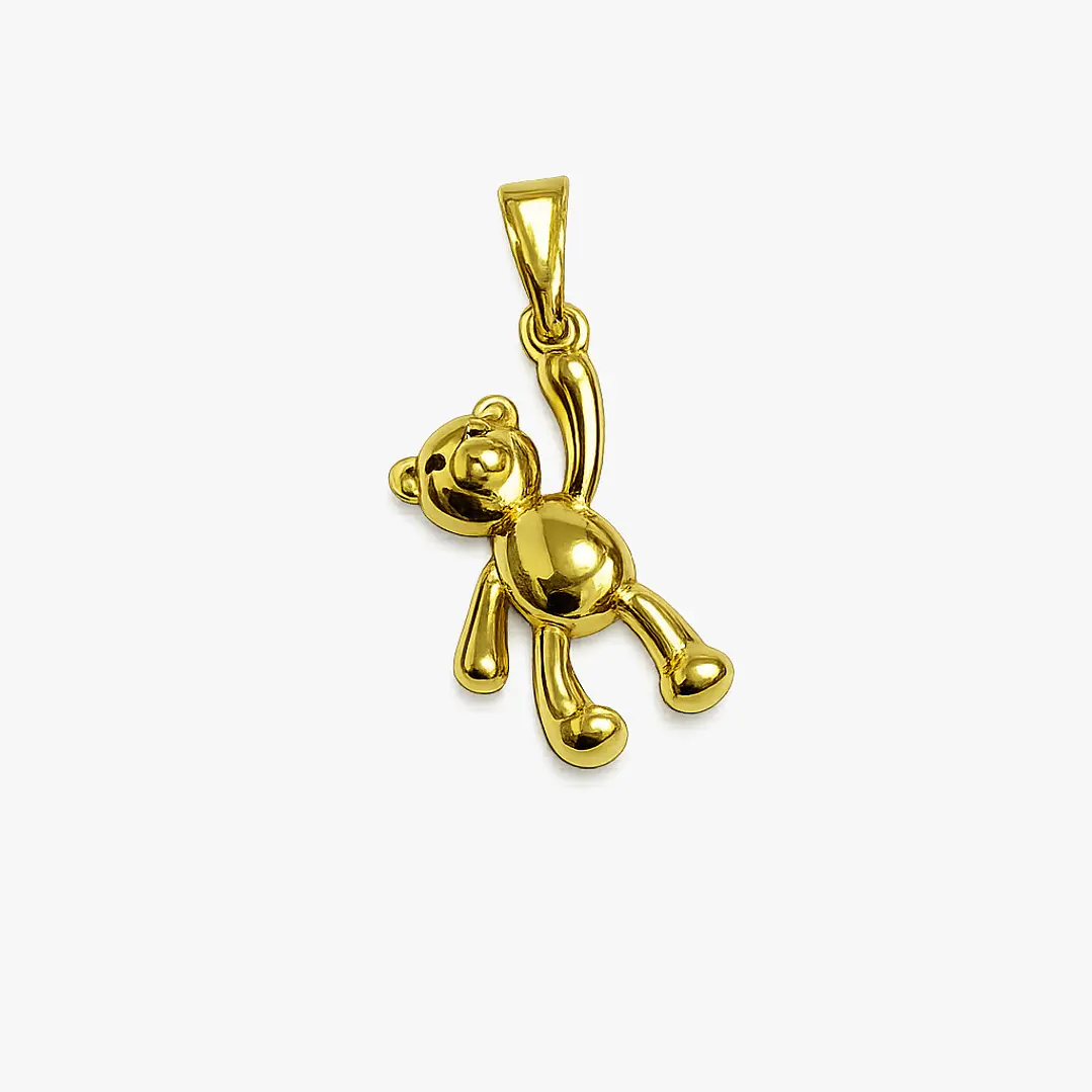 DIJE OSO EN ORO LAMINADO 18K 1