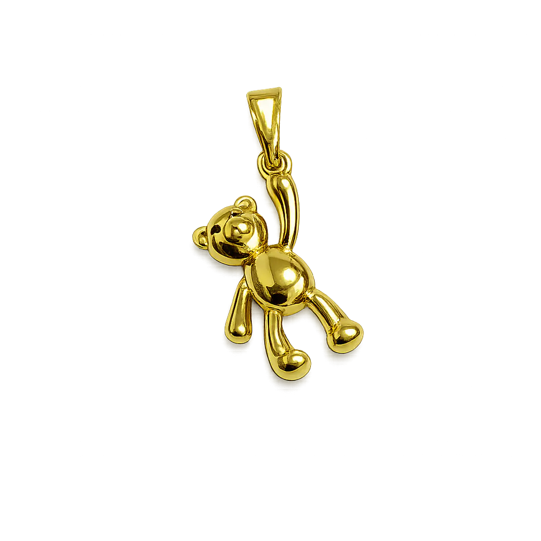 DIJE OSO EN ORO LAMINADO 18K 1