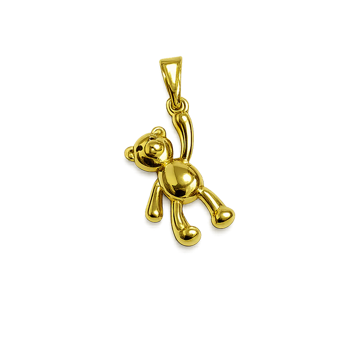 DIJE OSO EN ORO LAMINADO 18K 1