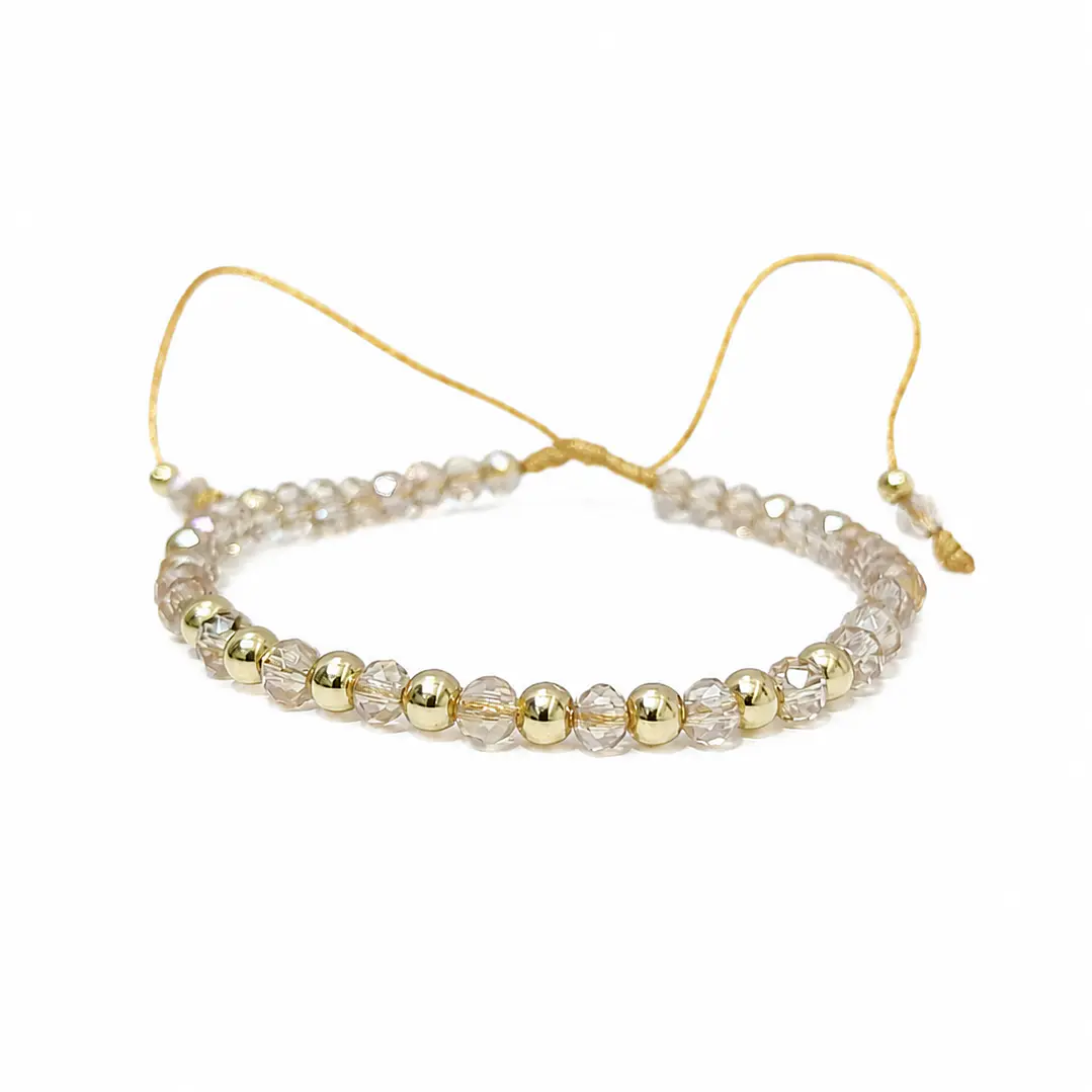PULSERA ALIS EN ORO LAMINADO 18K Y MURANO 1