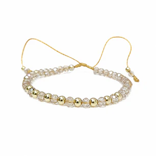 PULSERA ALIS EN ORO LAMINADO 18K Y MURANO
