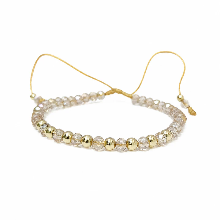 PULSERA ALIS EN ORO LAMINADO 18K Y MURANO 1