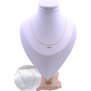 CADENA TEJIDO ITALIANO EN ORO LAMINADO 18K